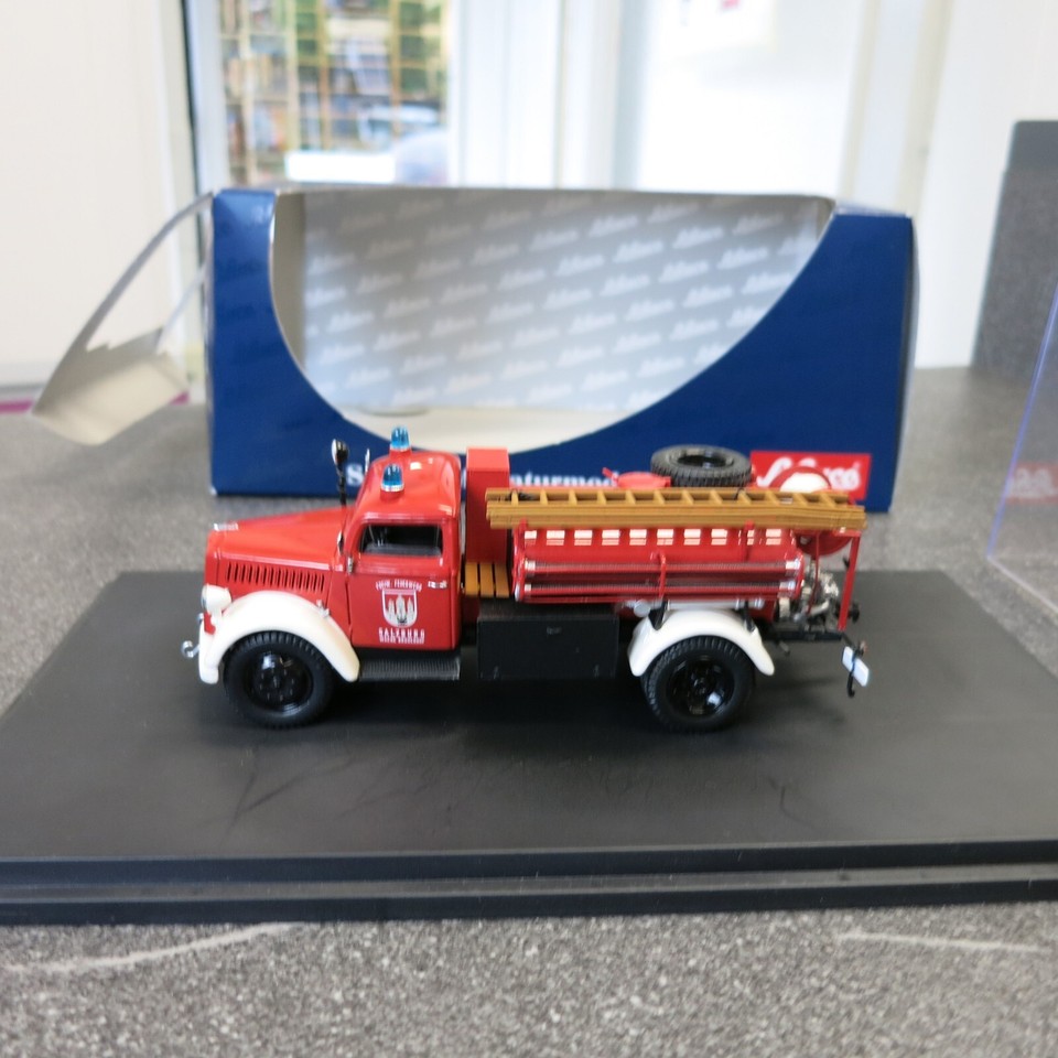 Miniature Schuco 1/43 Opel Blitz S 3T, Pompiers Feuerwehr, Firma Theimer, Occasion