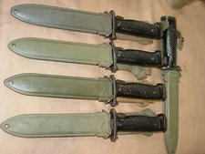 USGI Mil Par Col  M5A1 Pattern Bayonet M1 Garand Rifle W/ Scabbard