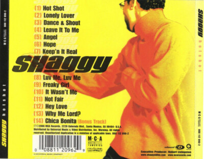 Shaggy - Hot Shot - MCA Records, Big Yard Music Group Ltd. - 088
