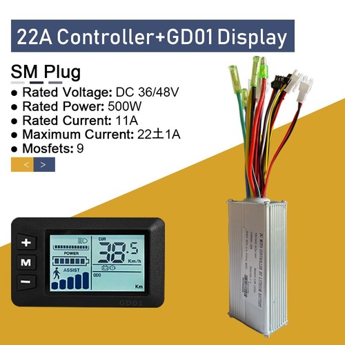Electric Bike Sinewave Controller 15A-60A Brushless Controller with LCD Display - Picture 32 of 46