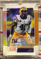 2019 PANINI SCORE DEVIN WHITE ROOKIE, #369, AUTO, FIRST DOWN, SERIAL #03/10