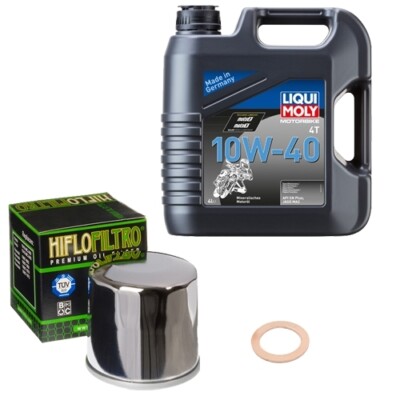 Honda ST 1300 Pan European CBS SC51C 2002, LIQUI 10W-40  4L, HiFlo Ölfilter Set