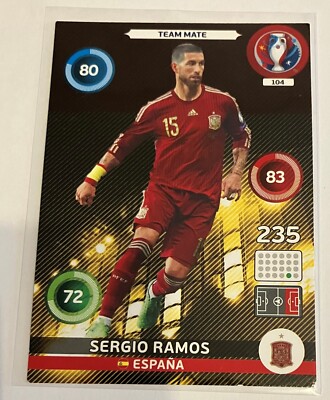 Karte Card TEAM MATE Sergio Ramos España Spanien PANINI ADRENALYN UEFA EURO 2016