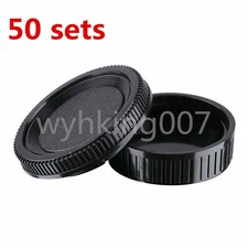 50PCS Rear Lens Cap + Body Front Cap Cover for Minolta MD MC SLR Camera and Lens