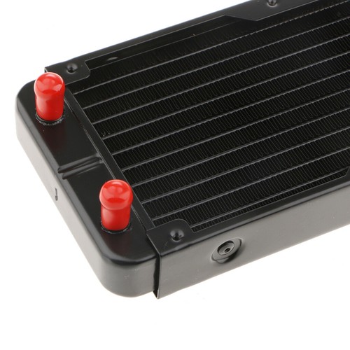 CLDIY Wasserkühler Radiator - 8-Rohr Aluminium Wärmetauscher 80mm Für PC