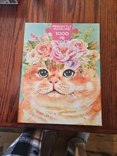 Frida Cat Jigsaw Puzzle 1000 Pieces Perfectly Puzzling with Poster (never used)