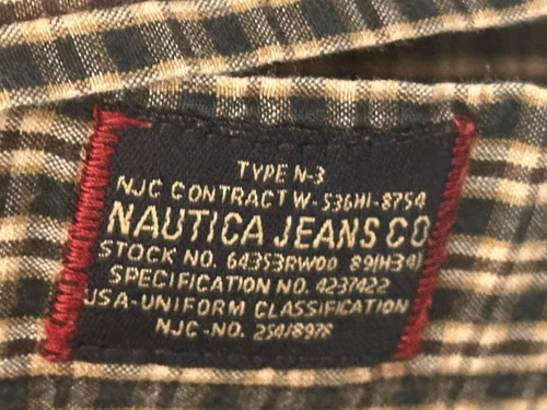 Camisa Nautica N3 Para Hombre Talla Mediana Amarilla Franela a Cuadros Abotonada Manga Larga - Imagen 6 de 7