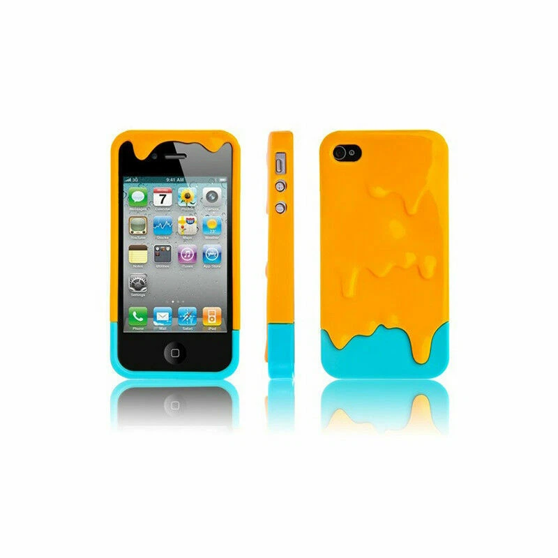 Recubrimiento de helado fundido 3D para Apple iPhone 4 4s Estuche rígido protector    Foto 3 de 4