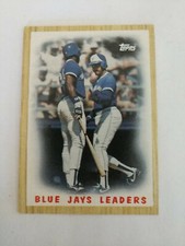 1987 Topps #106 BLUE JAYS LEADERS TL Toronto Blue Jays