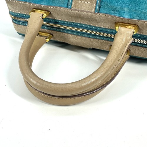 LOEWE 160th anniversary Bag Hand Bag Tote Bag Leather / suede blue - Picture 6 of 15