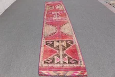 Turkish Rug, Oriental Rug, Vintage Rug, 2.5x11.9 ft Runner Rug, Anatolian Rugs