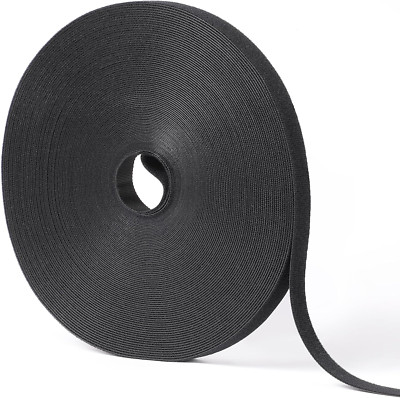 1/2In X 100Ft Hook and Loop Roll | Double-Sided Strips Self-Gripping Straps New