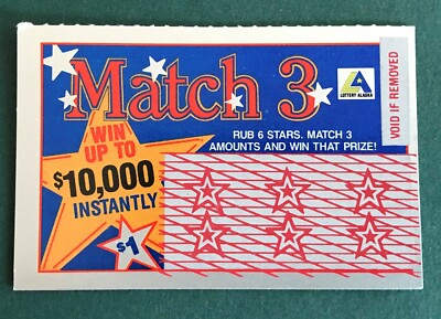 Alaska First Instant Lottery Sample Ticket, issued in 1989, no cash value