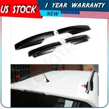 4pcs Black Cover For Toyota RAV4 2006-2012 Roof Rack Rail End Replace Shell Cap