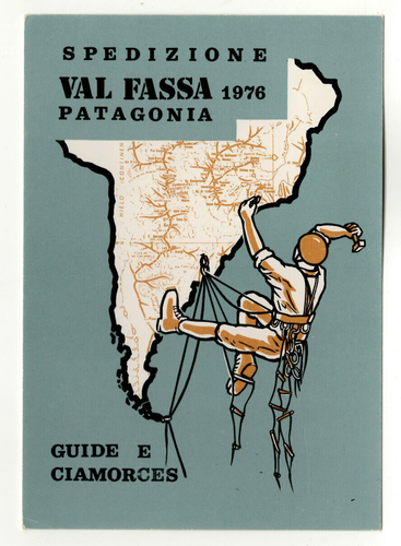 Cartolina Spedizione Val Fassa 1976 Patagonia Guide e Ciamorces Firme - 第 1/2 張圖片