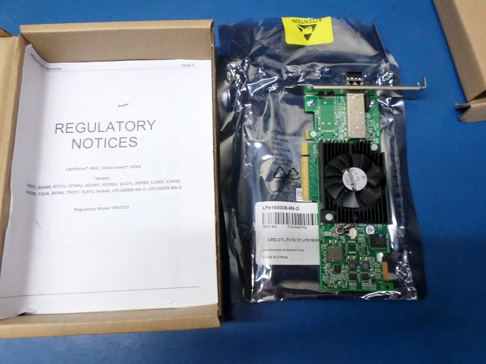 Emulex LPE16000B-M6 16GB SINGLE PORT FIBRE CHANNEL HOST ADP 61M2K, 061M2K - Image 3 of 3