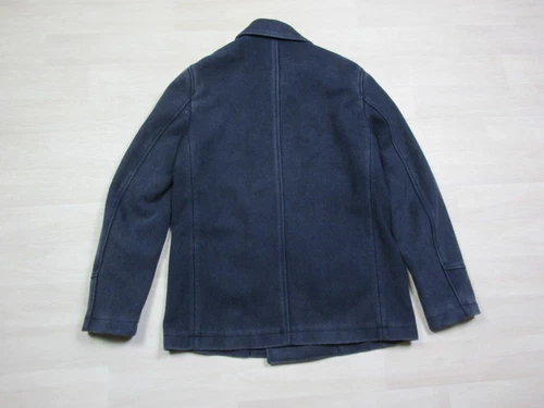 Camplin Vintage Wool Pea Coat Navy Blue Outdoor Supply Size (54) Men's Jacket image 10