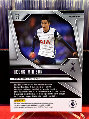 2024-25 Prizm Premier League Heung-min Son #77 Orange Hyper