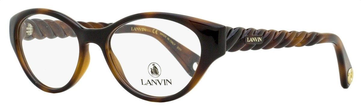 LANVIN オハルフレムメカネ LNV2626 214 Lanvin Oval Eyeglasses LNV2623 214 Havana 52mm | eBay
