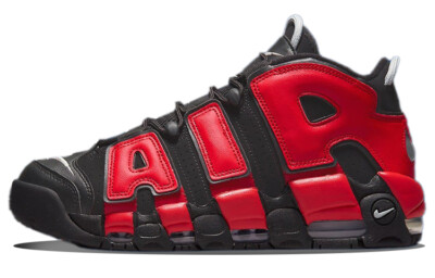 中古 Nike Air More Uptempo '96 NIKE AIR MORE UPTEMPO '96 BLACK/WHITE-LASER CRIMSON MENS SIZE 8 | eBay