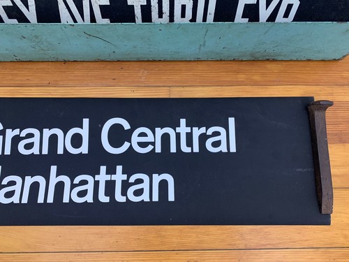 R21 NY NYC SUBWAY ROLL SIGN GRAND CENTRAL STATION TERMINAL 42nd STREET PARK AVE - Picture 5 of 6
