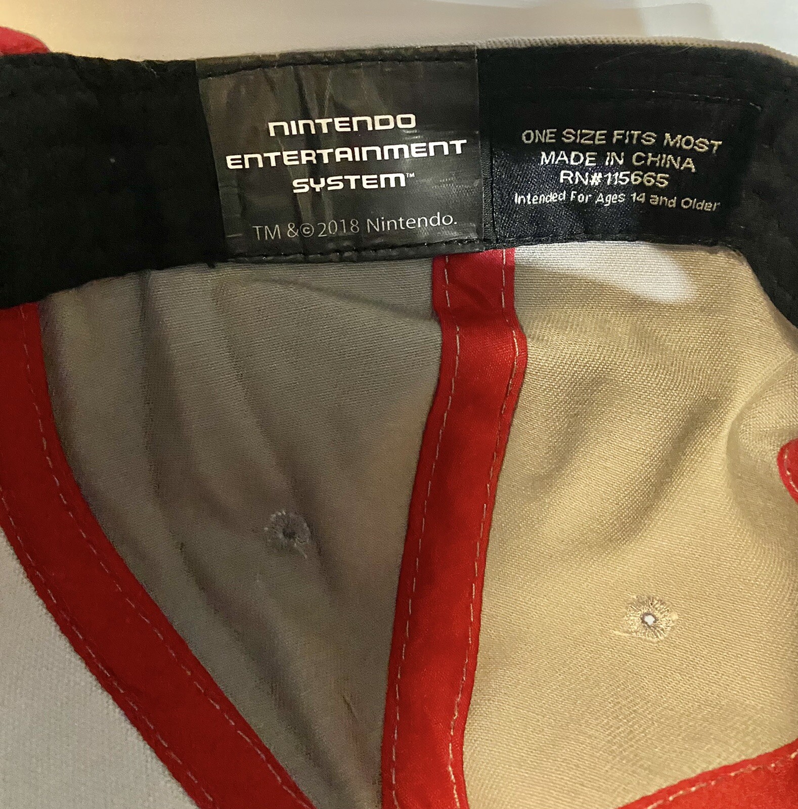 Nintendo Classic NES Controller Snapback Hat Gray… - image 11