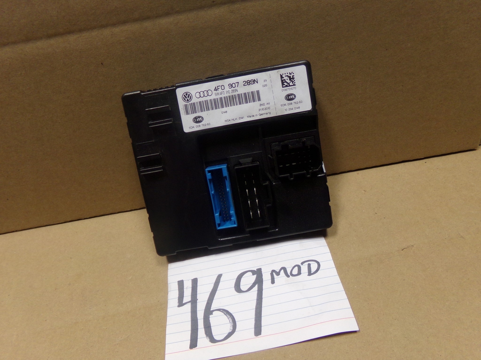 09 10 11 Audi A6 Used Comfort Control Module #469-MOD