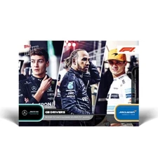 2022 Topps NOW F1 Card #8 British Drivers reach 10,000 Pts Hamilton Norris