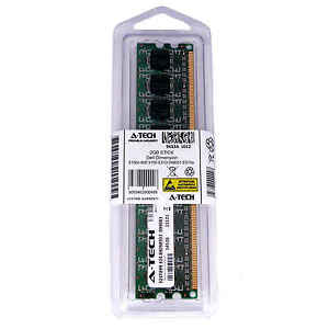 DIMM DDR2 Non-ECC PC2-4200 533MHz RAM Memory 2GB Stick for Dell Dell Dimension 9100 E510 DM051 Dimension XPS Genuine A-Tech Brand. E510n E520 Non-ECC DM061 400 600 Gen5 