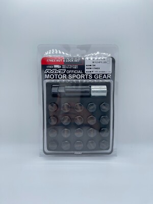 Rays 17 hex lug nuts with lock key set fits Miatas civics s2000 Ek Eg Dc Ef bb6