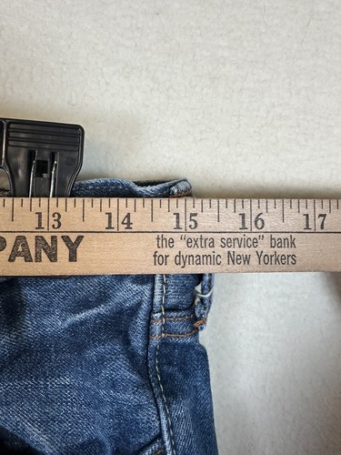 Abercrombie Kids Jeans Size 16 Classic Straight Leg Mid Rise Button Pockets 1892 - Picture 4 of 9