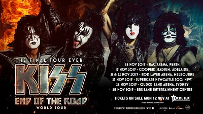 KISS END OF THE ROAD WORLD 2019 3点セット Kiss 2019 End of the Road World Tour with Europe Dates