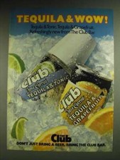 1984 The Club Jose Cuervo Tequila & Tonic and Tequila & Grapefruit Ad