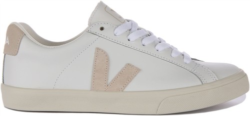 Veja Esplar Logo Suede Leather Mens Sneakers White Beige US 7 - 12 - Picture 2 of 6