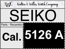 NOS [ 1X ] Seiko Cal. 5126A Spare Parts Watch Vintage 5126 A