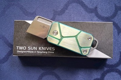 *NEW TWO SUN - Folding Knife w/Titanium Handle & M390 Blade (TS478-M390)  