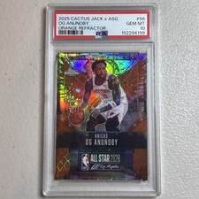 2025 Cactus Jack x ASG OG Anunoby /50 - PSA 10 - Orange Refractor - NY Knicks