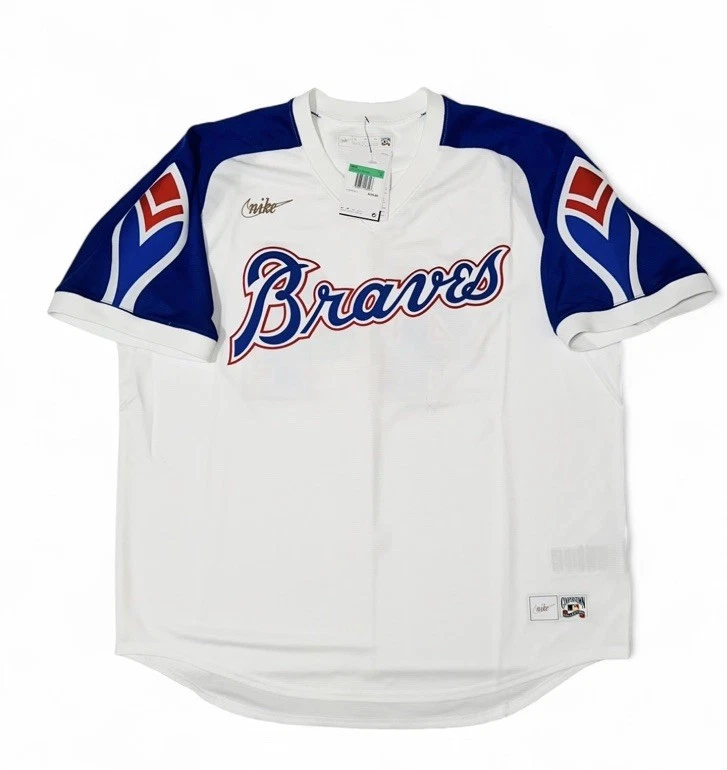 Camiseta deportiva Nike Atlanta Braves Throwback Cooperstown Game Hank Aaron #44 (XL) NUEVA CON ETIQUETAS Foto 2 de 4