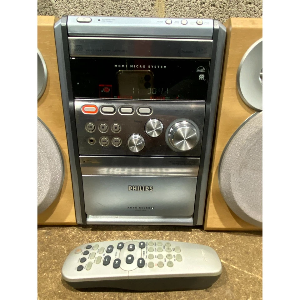 Philips MCM5/25 Micro Hi-Fi System MP3-CD/CD-R/CD-RW 2-Way Bass Reflex Speakers - Image 2 of 4