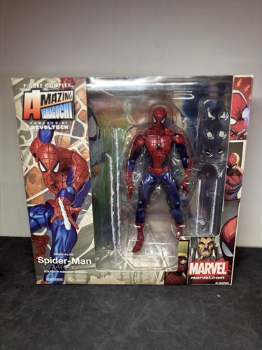 Kaiyodo Revoltech Amazing Yamaguchi 002 Spider-Man Action Figure used Japan - Picture 1 of 11