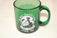 ROY ROGERS 1999 Tribute - Green Glass Coffee Mug Cup