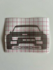 Adesivo Porsche 944 / auto da corsa / DTM / fustellato / argento