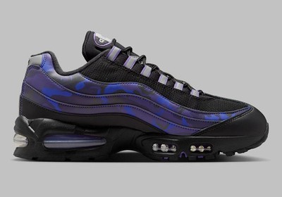 靴 AIR MAX 95 QS COURT PURPLE Nike Air Max 95 OG QS Men's Size 11.5 Court Purple/Vast Grey-Black