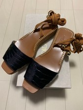 Jimmy Choo Sandals US 6 EU 36 Black Leather Womens