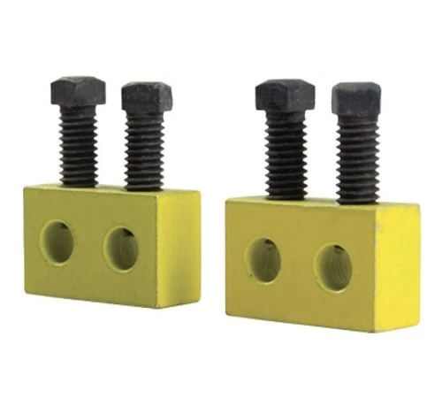 (QTY 2) Garage Door Torsion Spring Spring Repair Block - .3125 To .3625 - Yellow