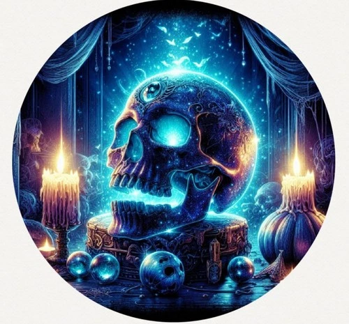 Hayleybug 1 oz The Void Reborn Skull silver Round w/ COA mintage 15