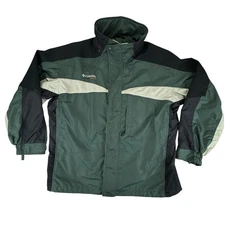 Columbia Crossterra Interchange Nylon Green Black Men’s XL 3-in-1 Jacket No Hood