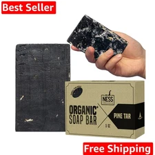 Ness Mens Soap Bar - Pine Tar Scent, Natural Soap For Men With Organic Ingred...