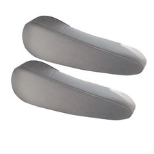  Flat Cloth Fabric Semi-Universal Fit, One Pair Gray Armrest Cover