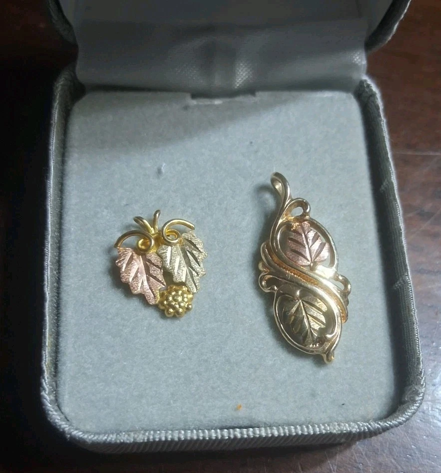 🔥 Colgantes de oro vintage de Jco Landstrom de 10k 12k Black Hills no chatarra 2,3 gramos Foto 2 de 4